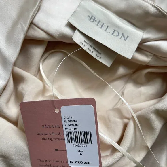 🌙 Anthropologie Halter Satin Maxi Dress – Noir Glam Luxe 🖤 - Picture 15 of 16